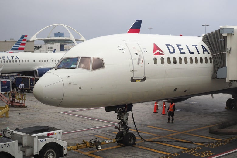 A Delta Airlines jet